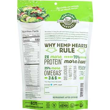 Manitoba Harvest, Hemp Hearts Organic, 12 Ounce
