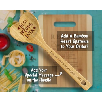 Personalized Bamboo Cutting Board for Special Mom Gift