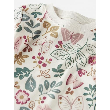 Organic Cotton Butterfly Print 2-Piece Baby Pajamas