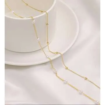 TOBENY 18K Gold Plated Layered Waist Chain for Women Multilayer Belly Chain for the Waist Adjustable Waist Chains 27.5 Inch-35.5 Inch Summer Body Chain Jewelry Belly Jewelry for Women