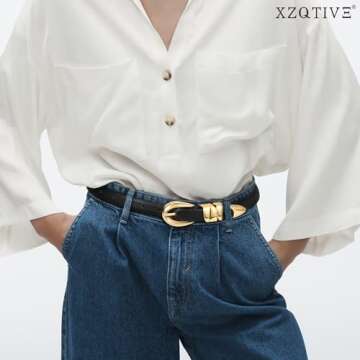 XZQTIVE Women's Skinny Leather Belts for Every Occasion