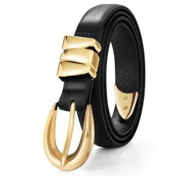 XZQTIVE Women's Skinny Leather Belts for Every Occasion