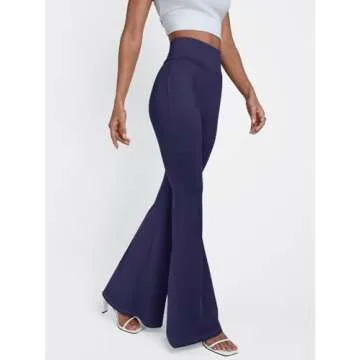 LILLUSORY Women's High-Waisted Wide-Leg Dress Pants
