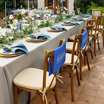 Buryeah Reserved Chair Signs for Events, Weddings, 12 Pcs