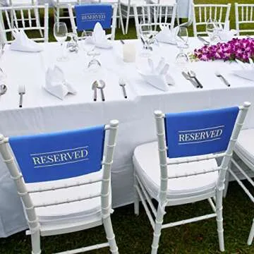 Buryeah Reserved Chair Signs for Events, Weddings, 12 Pcs