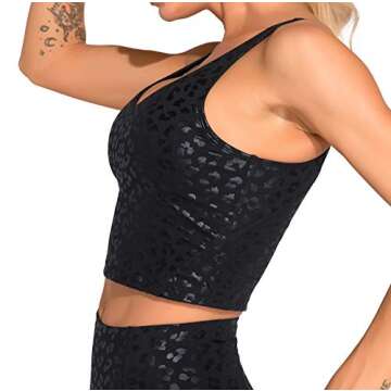 Dragon Fit Women’s Longline Sports Bra Wirefree Padded Medium Support Yoga Bras Gym Running Workout Tank Tops