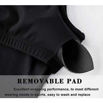 Dragon Fit Women’s Longline Sports Bra Wirefree Padded Medium Support Yoga Bras Gym Running Workout Tank Tops