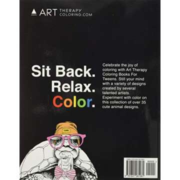 Tween Coloring Books For Girls: Cute Animals: Colouring Book for Teenagers, Young Adults, Boys, Girl...