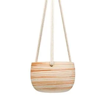 Mkono 5 Inch Hanging Planter for Succulents and Decor