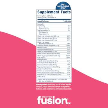 Bariatric Fusion Chewy Multivitamins | Cherry Pineapple Flavor | 60 Count