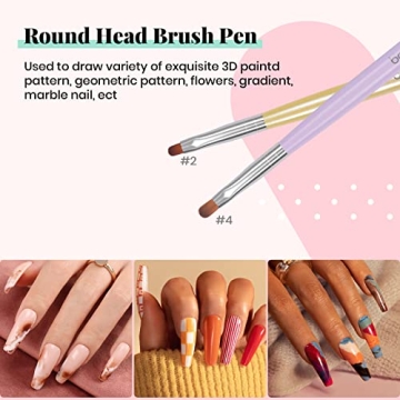 Beetles 7-Pcs Nail Art Brushes Set for Creative Nail Designs