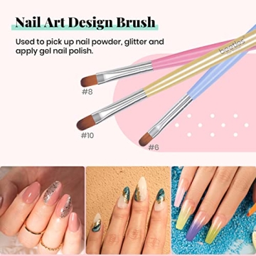 Beetles 7-Pcs Nail Art Brushes Set for Creative Nail Designs