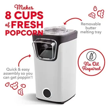DASH Turbo POP Popcorn Maker for Healthy Snacking