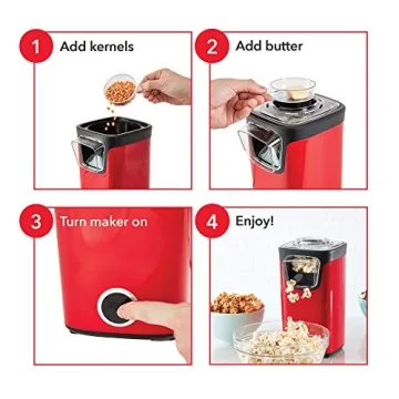 DASH Turbo POP Popcorn Maker for Healthy Snacking
