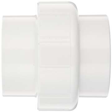 Spears 497 Series PVC Pipe Fitting, Union with EPDM O-Ring, Schedule 40, 1" Socket