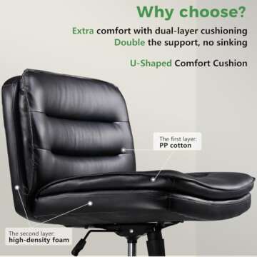 GTRACING Criss Cross Chair - Ergonomic Comfort for All
