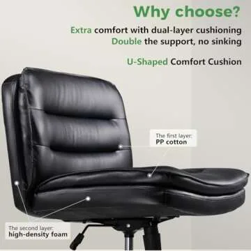 GTRACING Criss Cross Chair - Ergonomic Comfort for All