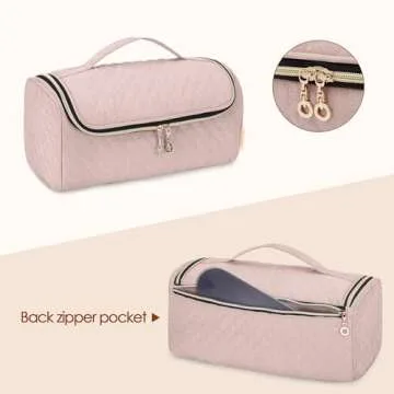 Yarwo Travel Carrying Case Compatible with Shark FlexStyle Styling HD 430, Portable Storage Bag for Airwrap Hair Styler Attachments, Dusty Rose (Bag Only)