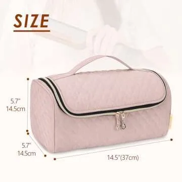 Yarwo Travel Carrying Case Compatible with Shark FlexStyle Styling HD 430, Portable Storage Bag for Airwrap Hair Styler Attachments, Dusty Rose (Bag Only)