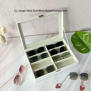 UnionPlus 8-Slots Sunglasses Case Organizer