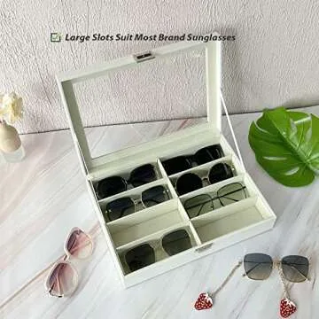 UnionPlus 8-Slots Sunglasses Case Organizer