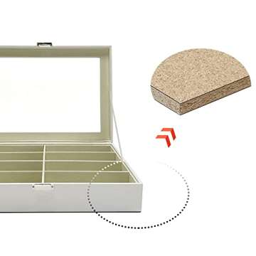 UnionPlus 8-Slots Sunglasses Case Organizer