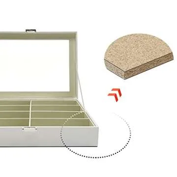 UnionPlus 8-Slots Sunglasses Case Organizer