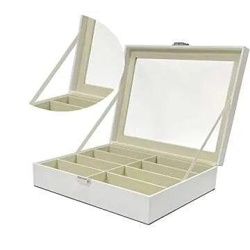 UnionPlus 8-Slots Sunglasses Case Organizer