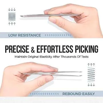 LASHVIEW Lash Tweezer, High Precision Stainless Steel Volume Eyelash Tweezers, Eyelash Extension Tweezers for Profissional Grafting lash Extension, LT02