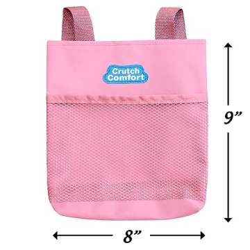 Universal Crutch Bag for Enhanced Mobility - 2-Pocket Design