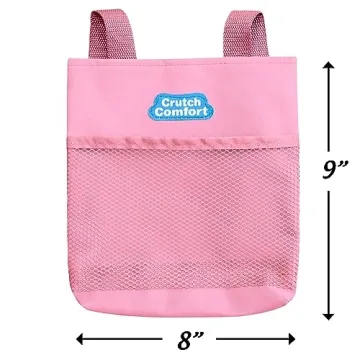 Universal Crutch Bag for Enhanced Mobility - 2-Pocket Design