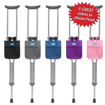 Universal Crutch Bag for Enhanced Mobility - 2-Pocket Design