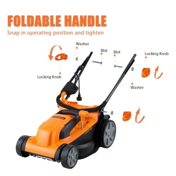 LawnMaster MEB1114K Electric Lawn Mower Lightweight & Durable