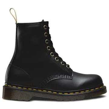 Dr. Martens Unisex Vegan 1460 8 Eye Boot, Black Felix Rub Off, 9 Women/8 Men