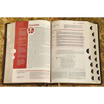 NIV, Life Application Study Bible, Third Edition, Bonded Leather, Brown, Red Letter, Thumb Indexed