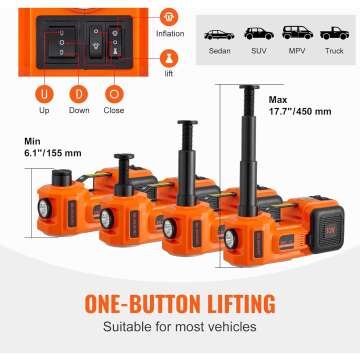 5 Ton Electric Car Jack with Impact Wrench for Vehicles