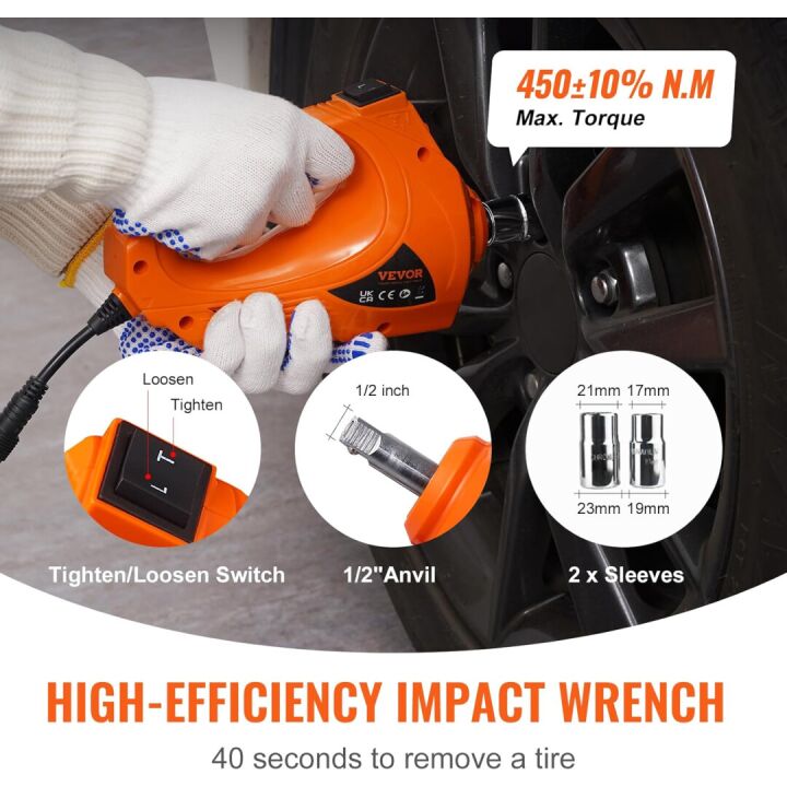 5 Ton Electric Car Jack with Impact Wrench for Vehicles