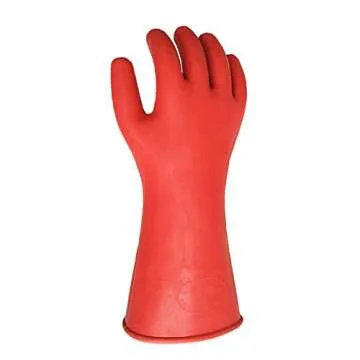 ShuangAn Electrical Insulated Lineman Rubber Gloves Electrician High Voltage Hand Shape Waterproof Safety Protective Work Gloves 12KV Insulating for Man Woman