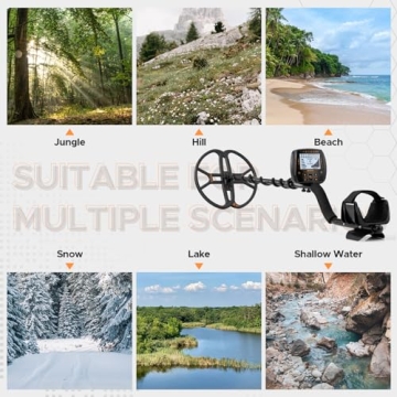 13 Inch Waterproof Metal Detector for Adults Gold Finder