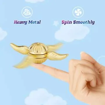 Metal Orb Fidget Spinner for Stress Relief and Decor