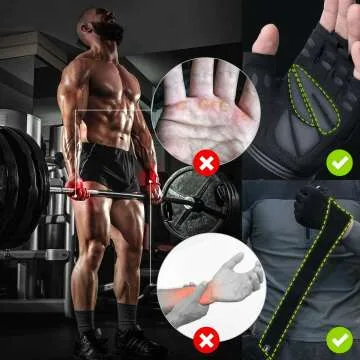 Trideer Workout Gloves - Weightlifting & Fitness Support