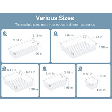 HK172 10pcs Versatile Desk Drawer Organizer Set