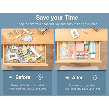 HK172 10pcs Versatile Desk Drawer Organizer Set