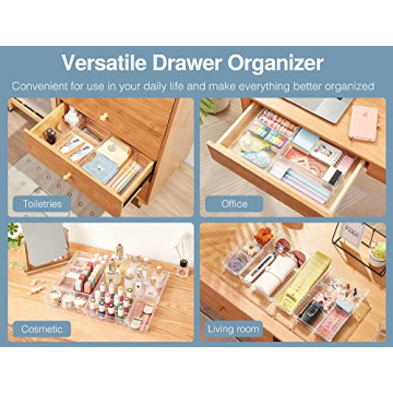 HK172 10pcs Versatile Desk Drawer Organizer Set