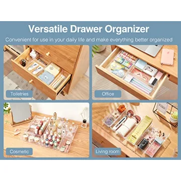 HK172 10pcs Versatile Desk Drawer Organizer Set
