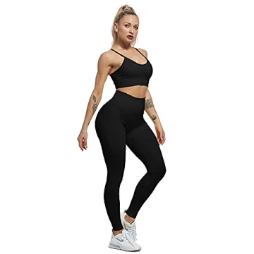 CHRLEISURE Workout Leggings Set for Women, Butt Lifting