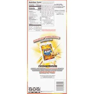 Goldfish Flavor Blasted Xtra Cheddar Cheese Crackers, Baked Snack Crackers, 0.9 oz On-the-Go Snack Packs, 9 Count Tray