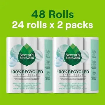Seventh Generation 2-ply Toilet Paper 100% Recycled 48 Rolls
