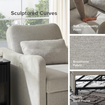 Mopio Sophie 4-in-1 Convertible Sleeper Chair Bed