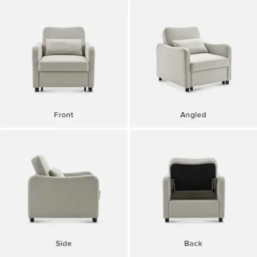 Mopio Sophie 4-in-1 Convertible Sleeper Chair Bed